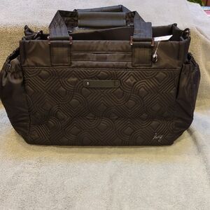 Lug Dilly Dally Convertible Tote Bag - Black - EUC